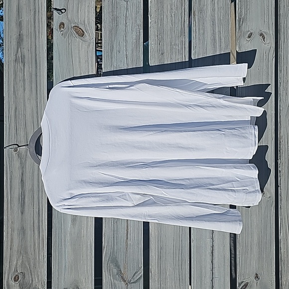 NWT Eileen Fisher White Mock Neck Top - Picture 3 of 7